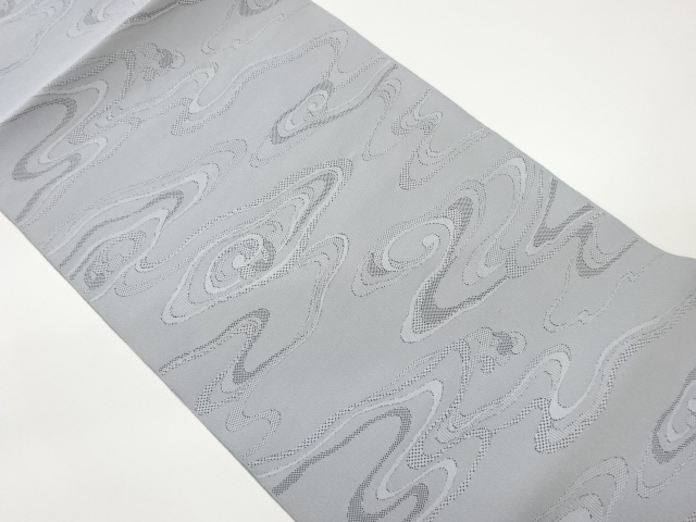 JAPANESE NAGOYA OBI / TSUZURE / WOVEN ABSTRACT MIST